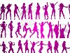      / download vector dancing girls