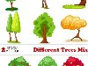   -  . Vectors - Different Trees Mix